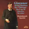 Glazunov: String Quartets Nos. 3 & 5, Music from "The Fridays" album lyrics, reviews, download