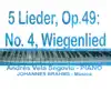 5 Lieder, Op. 49: No. 4, Wiegenlied (Arr. for Piano Solo) song lyrics
