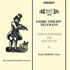 Telemann: 12 Fantasias for Solo Flute, TWV 40:2-13 by Paula Robison album reviews, ratings, credits