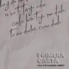 Primera Carta song lyrics