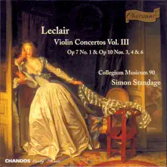 Leclair: Violin Concertos, Vol. 3 by Simon Standage & Collegium Musicum 90 album reviews, ratings, credits