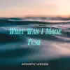 What Was I Made For? (Acoustic Version) - Single album lyrics, reviews, download