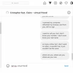 Virtual friend (feat. Claire) - Single by Christopher Phillipps album reviews, ratings, credits