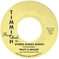 Words Words Words (feat. Cold Diamond & Mink) - Single by Pratt & Moody album reviews, ratings, credits