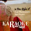 Karaoke (In the Style of Los Huracanes Del Norte) album lyrics, reviews, download