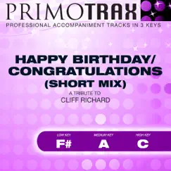 Happy Birthday / Congratulations - (Medium Key - A with Backing Vocals) {Performance Backing Track} Song Lyrics