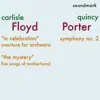 Quincy Porter And Carlisle Floyd Premiere Recordings album lyrics, reviews, download