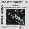Brahms: String Quartets Opp. 51 & 67 (Live) album lyrics, reviews, download