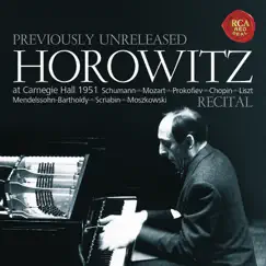 Horowitz - Recital at Carnegie Hall 1951 by Vladimir Horowitz album reviews, ratings, credits