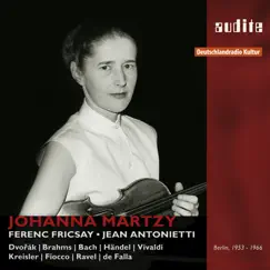 Portrait Johanna Martzy by Johanna Martzy, Jean Antonietti, RIAS-Symphonie-Orchester & Ferenc Fricsay album reviews, ratings, credits