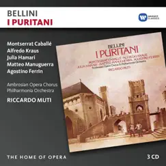I Puritani (1988 Remastered Version), Act I, Scena terza: E' già al ponte - passa il forte (Riccardo/Elvira/Giorgio/Gualtiero/Coro/Bruno) Song Lyrics