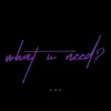 what U need? - Single album lyrics, reviews, download