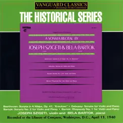 A Sonata Recital by Joseph Szigeti & Béla Bartók album reviews, ratings, credits