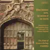 Thou Knowest Lord, the Secrets of Our Hearts (Funeral Music from 16th and 17th Century England) album lyrics, reviews, download